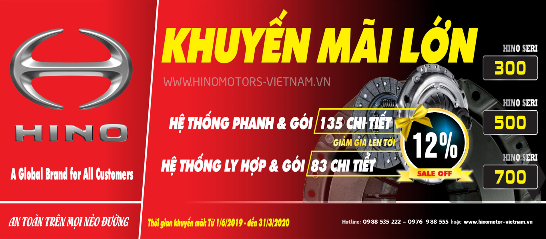 Hino Khuyến mại lớn