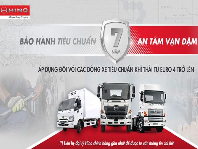 chương trình bảo hành tiêu chuẩn 7 năm