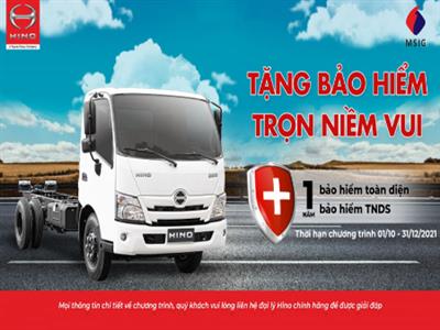 Chương trình tặng bảo hiểm cho dòng xe tải hạng nhẹ